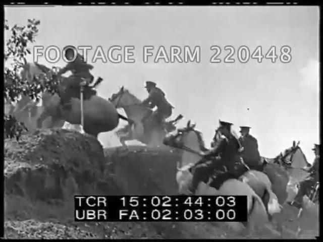 England, Army:  Maneuver of Royal Scots Greys Cavalry, 1936| Footage Farm Ltd