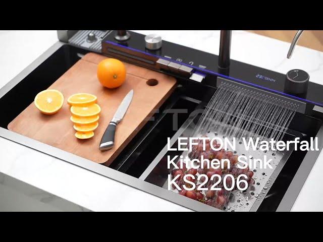 Upgrade Your Kitchen Today with Lefton Kitchen Sink KS2206 Temperature Display & LED Lighting