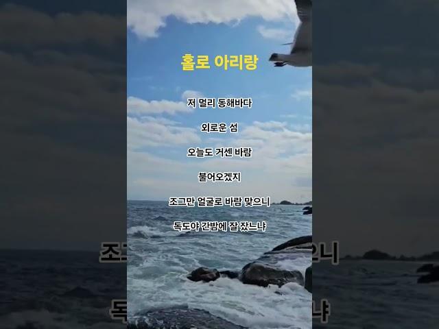 홀로 아리랑 - 송소희  #민요#홀로아리랑#송소희#일상브이로그#쇼츠