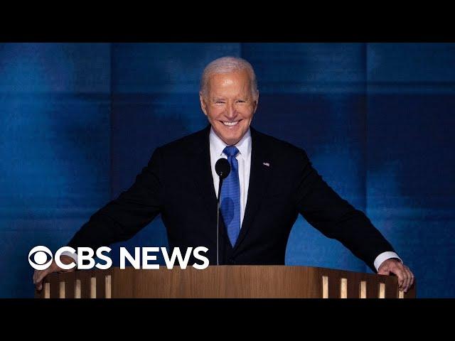 President Biden addresses Democratic National Convention | full video