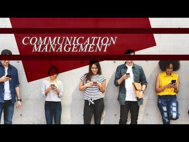 Communication Management Master's programme