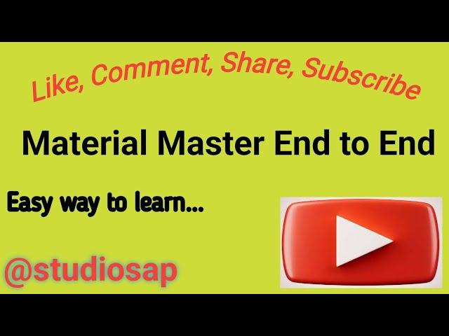 How to create the material Master in sap ECC/HANA || Material code create in sap