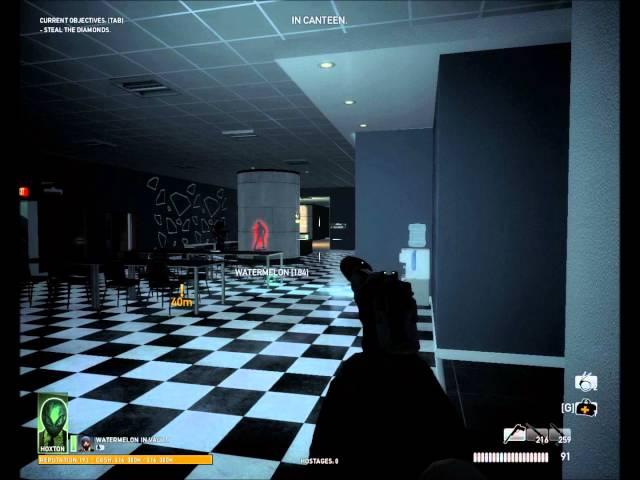 PAYDAY:The Heist - Diamond Heist [Red Diamond guide] ft. Aliens