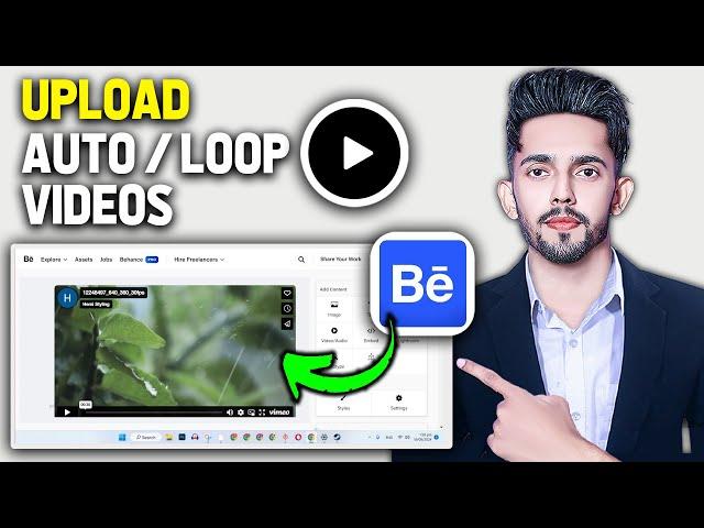 How to Upload Auto/Loop Videos On Behance Projects (2025 Updated Way)