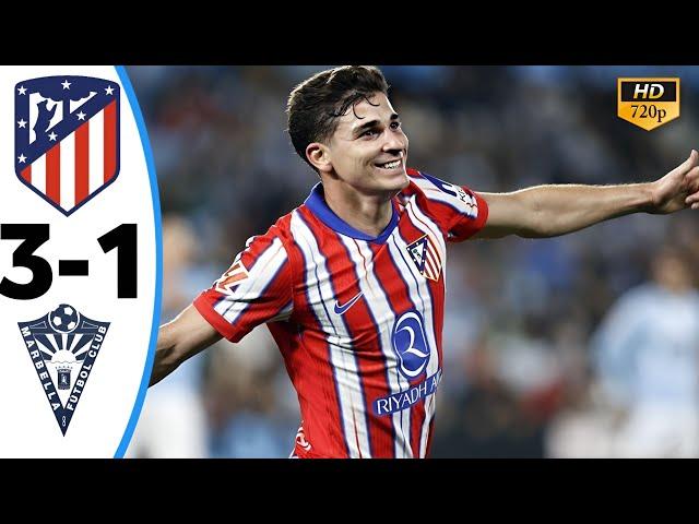 Atletico madrid vs Marbella 3-1 - Highlights & All Goals 2025