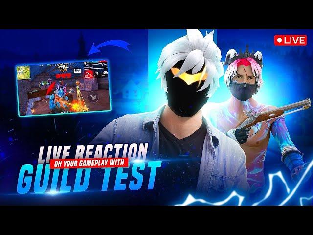 ROAD TO 50K  1v1 GUILD TEST | TEAM CODE GIVEAWAY | #freefirelive #gyangaming #shorts