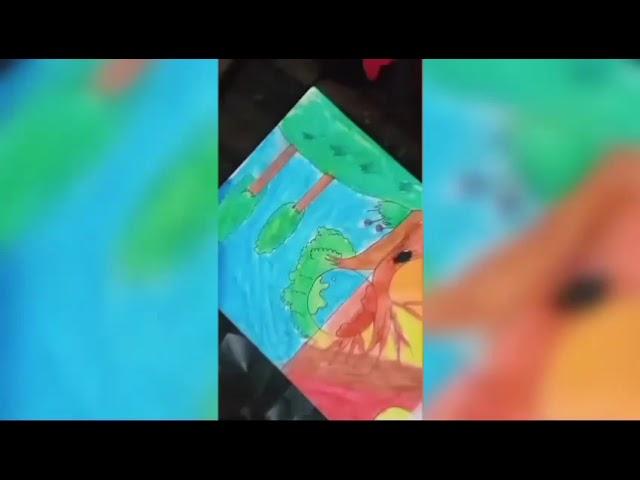 Let's make leaf painting |RABIYA'S ART| #artbyrabiya #arts #painting your project ideas subscribe️