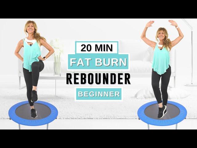 20 Minute Rebounder Workout For Weight Loss [Mini Trampoline Workout] Fabulous50s