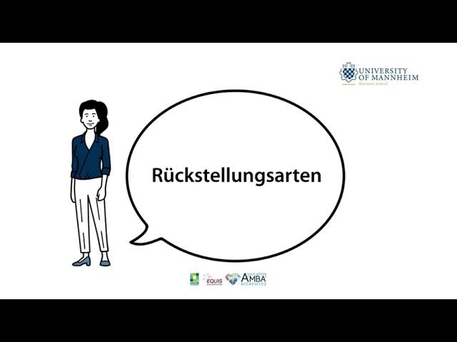 Rückstellungsarten