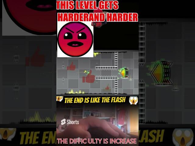 Geometry Dash: It Gets Harder and Harder and Harder and Harder #shorts