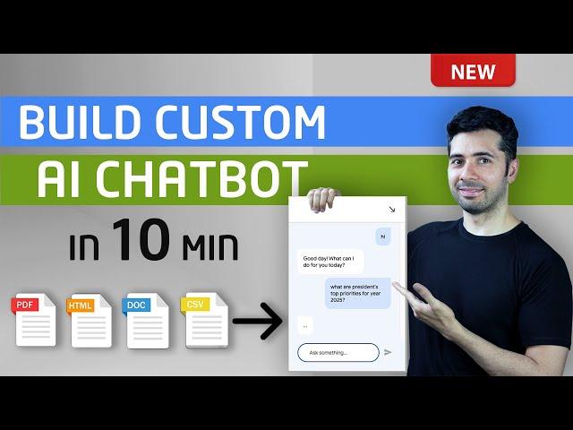 How to Build AI ChatBot with Custom Knowledge Base in 10 mins