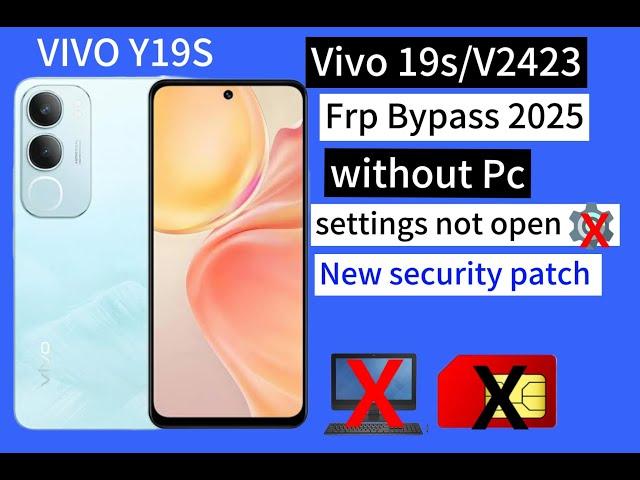 Vivo Y19s Frp Bypass Android 14 Setting Not Open Share Not Work Final Method 2025