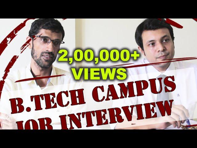 B.Tech Campus Placement | Job Interview | buZZing Interview 07 - Praveenkumar Reddy - Re-enactment