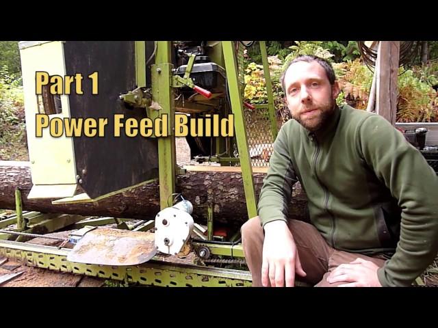 Homemade bandsaw mill power feed part 1