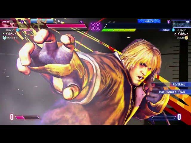 SF6 IsamuxSama (Zangief) vs Fafoun (Ken) 2023-12-23 First time D4