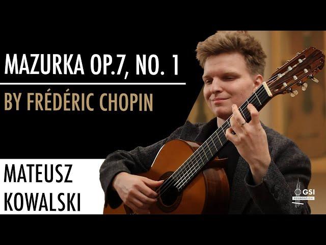 Frederic Chopin's "Mazurka Op. 7, No.1" performed by Mateusz Kowalski on a 1971 Manuel Contreras