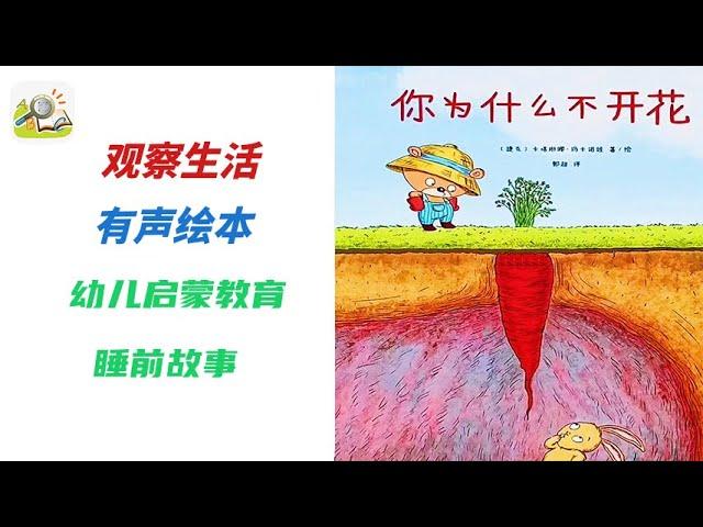 【儿童有声绘本故事】你为什么不开花     |幼儿启蒙|亲子教育绘本|读绘本|儿童晚安故事|有声绘本故事|幼儿睡前故事