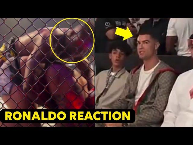 CRISTIANO RONALDO REACTION ON FRANCIS NGANNOU K.O. FERREIRA