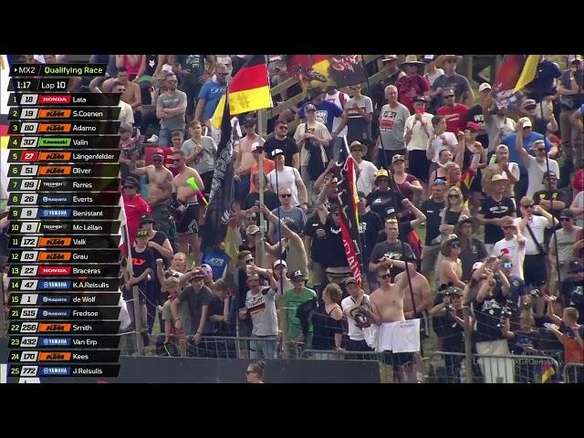 Längenfelder vs Valin in MX2 Qualifying Race #LiquiMolyMXGPGermany