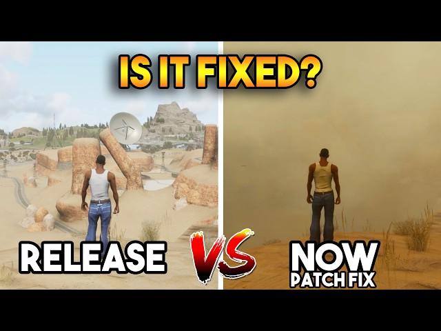 RELEASE VS PATCH FIX NOW (GTA SAN ANDREAS DEFINITIVE EDITION IS FIXED)