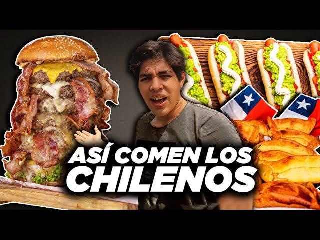 Probando COMIDA CALLEJERA en Chile  /  ¡Una completa locura! ¿Es Realmente Buena?