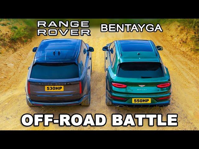 New Range Rover V8 v Bentley Bentayga: OFF-ROAD BATTLE!