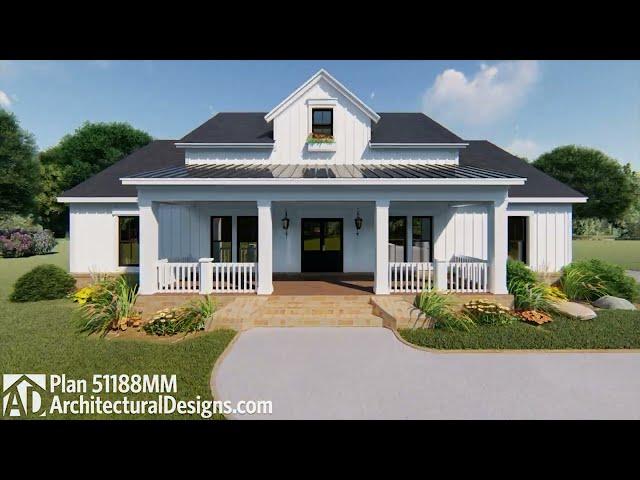 Virtual Walkthrough Tour of Modern Farmhouse Plan 51188MM ADHousePlans