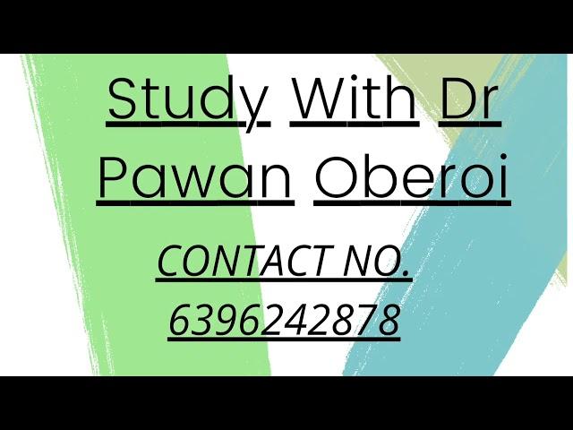Study With Dr Pawan Oberoi