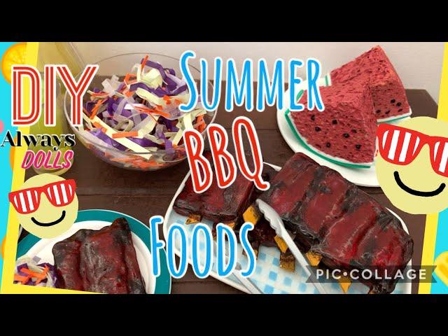 DIY American Girl Summer BBQ Foods