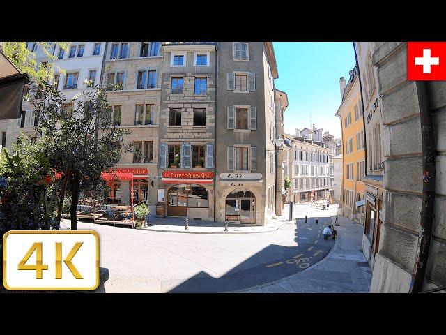 Geneva, Switzerland (Rive to Carouge) | Spring 2021【4K】Canton de Genève, Suisse