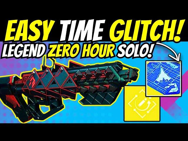 New Zero Hour TIME Glitch & Solo LEGEND Cheese! How To Get Outbreak Perfected Crafted Easy Destiny 2