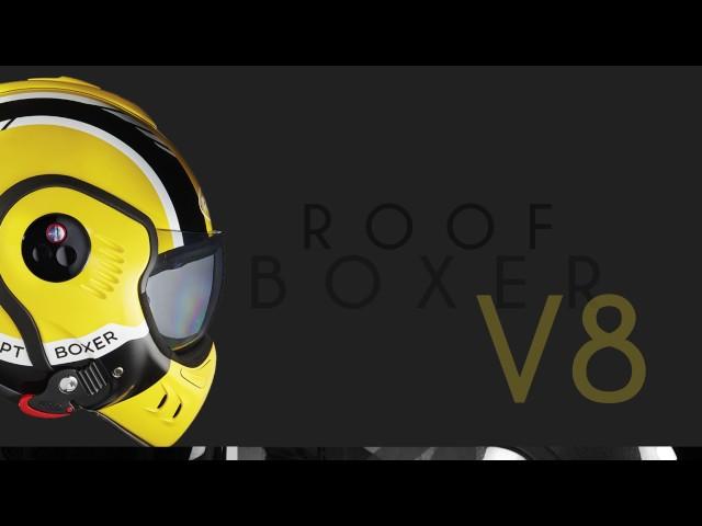 Roof Boxer V8 Helmet || Chromeburner Motorgear