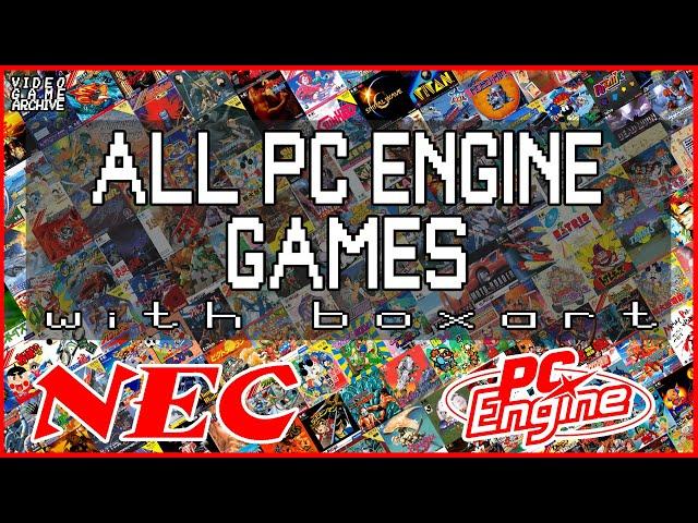 PC Engine Game Collection Complete | V G A - Video Game Archive