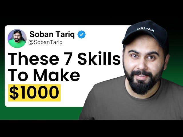 Master These 7 Online Skills to Earn $1000 Month in 2025 | Freelancing Skills