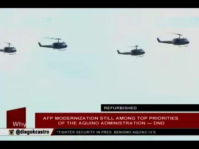 AFP modernization still among top priorities of the Aquino administration — DND