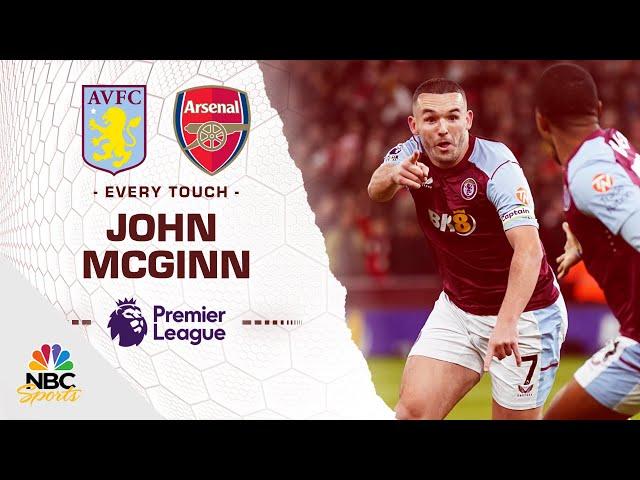Every touch by John McGinn in Aston Villa's 1-0 win v. Arsenal | Premier League | NBC Sports