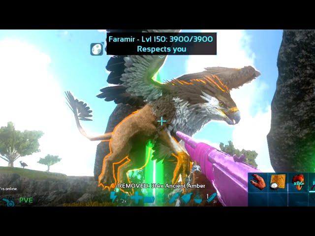Perfect Max Level 150 Griffin Tame! | ARK Mobile