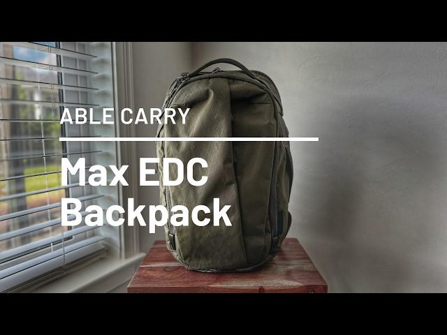 Able Carry Max EDC Backpack Review - Better Than the Original??