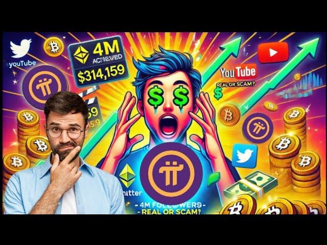 Pi Network की जबरदस्त ग्रोथ! 4M Followers का माइलस्टोन | क्या GCV Price सच होगा?