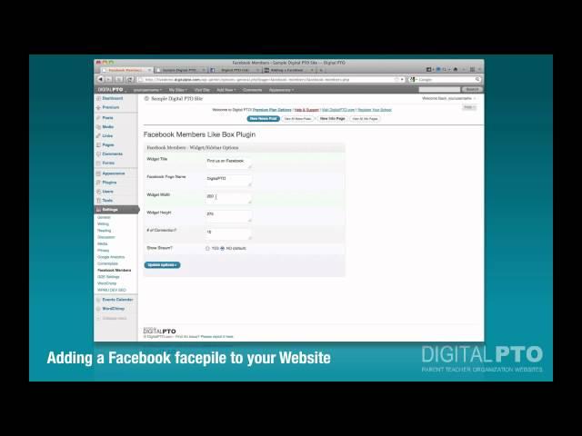 Adding a Facebook Facepile to Digital PTO Websites