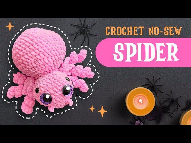 NO SEW spider crochet tutorial  | beginners friendly | US terms | Lala Crochet Boutique