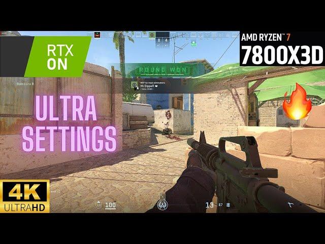 Counter Strike 2 CS2 MIRAGE 2024 RTX ON RYZEN 7 7800X3D ONLINE VICTORY 4K ULTRA SETTINGS GAMEPLAY