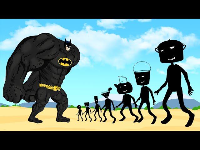 Evolution Of BATMAN Vs Evolution Of MONSTER RADIATION : Returning From The Dead SECRET - FUNNY