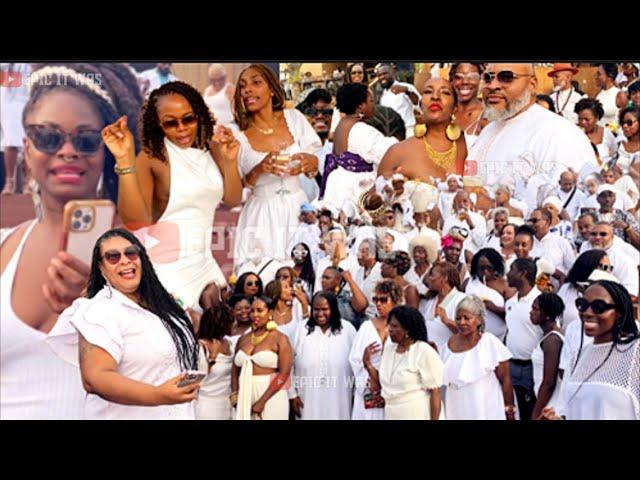 Ghana’s Detty December Magic: Over 400+ African Americans Shine at All-White Party Extravaganza!