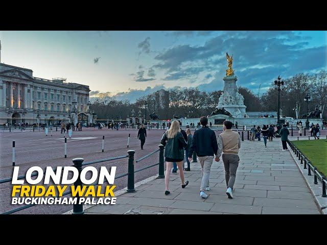 London Walking Tour: From Victoria Station to Buckingham Palace via St James's Park (March 2023)