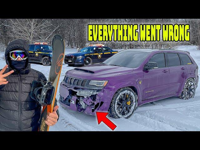 1000HP TRACKHAWK VS. INSANE SNOW STORM!