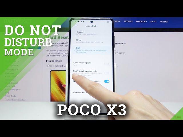 How to Activate DND Mode in POCO X3 – Do Not Disturb Mode