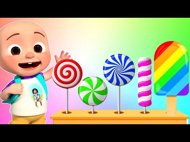 The Lollipop Song | A to Z Colors Names️ | The Colors Songs | Popsicles Song 