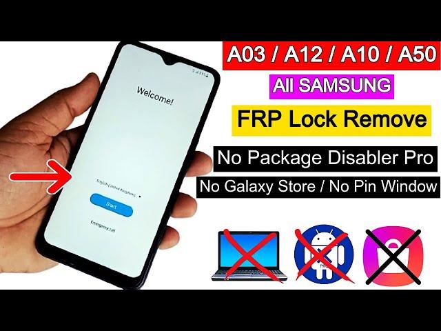 Samsung A03/A10/A12/A50 Frp Bypass After Reset | All Samsung Forgot Google Account Unlock Without PC