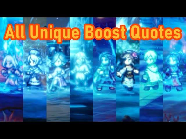 Octopath Traveler II - All Unique Boost Quotes (ENG)